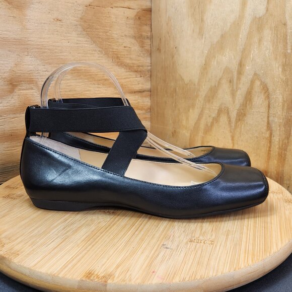 Jessica Simpson Mandalaye Square Toe Ankle Strap Ballet Flats Shoes - Picture 1 of 9